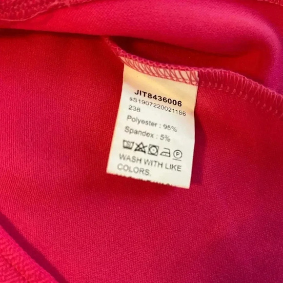 SHEIN Women's BAE Slit Knee-Length Bodycon Dress Size XS Hot Pink it is NWOT - Picture 8 of 11